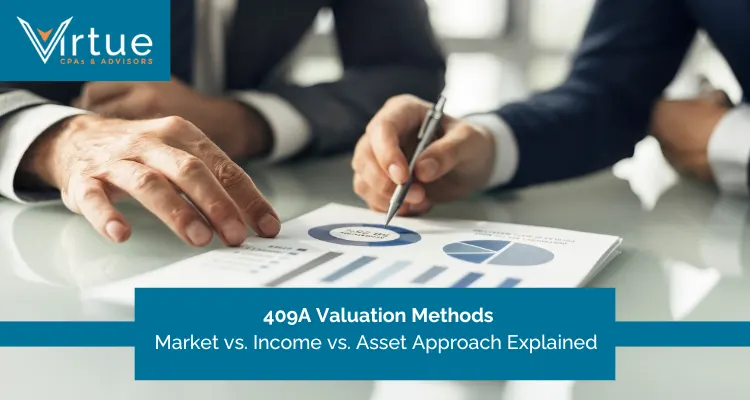 409A Valuation Methods Market vs. Income vs. Asset Approach Explained 